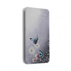 Etui portefeuille cuir PAPILLON 2 Samsung Galaxy S2, S6, S6 Edge, S6 Edge + et Alpha