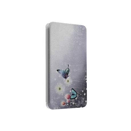 Etui portefeuille cuir PAPILLON 2 Samsung Galaxy S2, S6, S6 Edge, S6 Edge + et Alpha