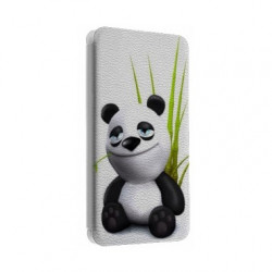 Etui portefeuille cuir PANDA 3 Samsung Galaxy S2, S6, S6 Edge, S6 Edge + et Alpha