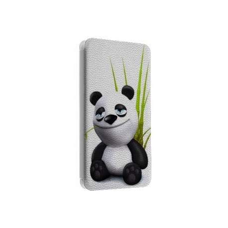 Etui portefeuille cuir PANDA 3 Samsung Galaxy S2, S6, S6 Edge, S6 Edge + et Alpha