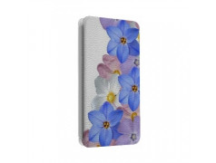 Etui portefeuille cuir FLEURS 3 Samsung Galaxy S2, S6, S6 Edge, S6 Edge + et Alpha