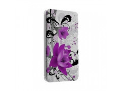 Etui portefeuille cuir FLEURS 2 Samsung Galaxy S2, S6, S6 Edge, S6 Edge + et Alpha