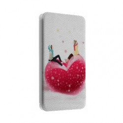 Etui portefeuille cuir COEUR 4 Samsung Galaxy S2, S6, S6 Edge, S6 Edge + et Alpha