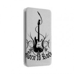 Etui portefeuille cuir BORN TO ROCK Samsung Galaxy S2, S6, S6 Edge, S6 Edge + et Alpha