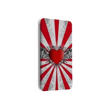 Etui portefeuille cuir BIG LOVE Samsung Galaxy S2, S6, S6 Edge, S6 Edge + et Alpha