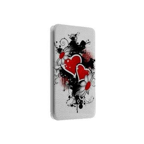 Etui portefeuille cuir COEUR 2 Samsung Galaxy S2, S6, S6 Edge, S6 Edge + et Alpha