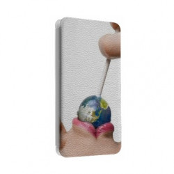 Etui portefeuille cuir EARTH SUCKS Samsung Galaxy S2, S6, S6 Edge, S6 Edge + et Alpha