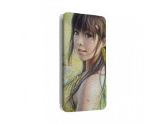 Etui portefeuille cuir FILLE MANGA Samsung Galaxy S2, S6, S6 Edge, S6 Edge + et Alpha