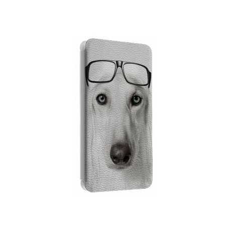 Etui portefeuille cuir GLASS DOG Samsung Galaxy S2, S6, S6 Edge, S6 Edge + et Alpha