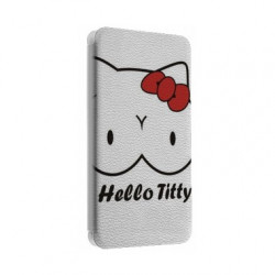 Etui portefeuille cuir HELLO TITTY Samsung Galaxy S2, S6, S6 Edge, S6 Edge + et Alpha