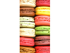 Etui portefeuille cuir MACARONS 2 Samsung Galaxy S2, S6, S6 Edge, S6 Edge + et Alpha