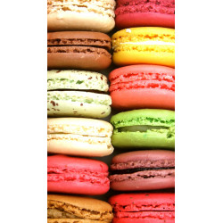 Etui portefeuille cuir MACARONS 2 Samsung Galaxy S2, S6, S6 Edge, S6 Edge + et Alpha