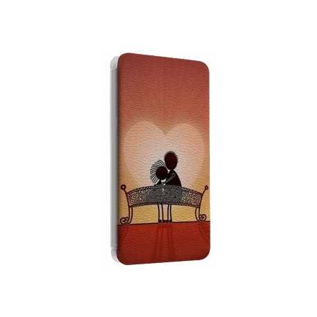 Etui portefeuille cuir LOVE 4 Samsung Galaxy S3, A3, A5, A7, J1, J5, Grand etc ...