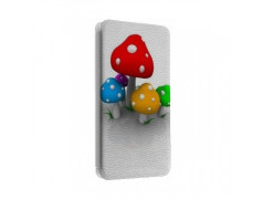 Etui portefeuille cuir CHAMPIGNON Samsung Galaxy S3, A3, A5, A7, J1, J5, Grand etc ...