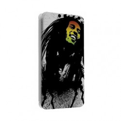 Etui portefeuille cuir BOB MARLEY Samsung Galaxy S3, A3, A5, A7, J1, J5, Grand etc ...