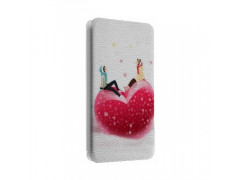 Etui portefeuille cuir COEUR 4 Samsung Galaxy S3, A3, A5, A7, J1, J5, Grand etc ...