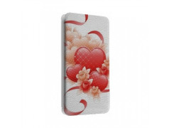 Etui portefeuille cuir COEUR RUBAN Samsung Galaxy S3, A3, A5, A7, J1, J5, Grand etc ...