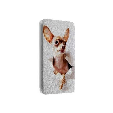 Etui portefeuille cuir CHIHUAHUA Samsung Galaxy S3, A3, A5, A7, J1, J5, Grand etc ...