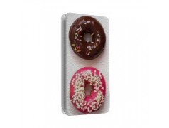 Etui portefeuille cuir DONUTS 1 Samsung Galaxy S3, A3, A5, A7, J1, J5, Grand etc ...