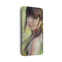 Etui portefeuille cuir MANGA GIRL Samsung Galaxy S3, A3, A5, A7, J1, J5, Grand etc ...