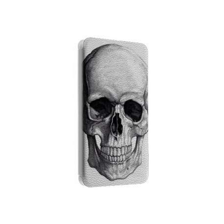 Etui portefeuille cuir SKULL FUN 7 Samsung Galaxy S3, A3, A5, A7, J1, J5, Grand etc ...