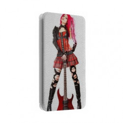 Etui portefeuille cuir GUITAR Samsung Galaxy S3, A3, A5, A7, J1, J5, Grand etc ...