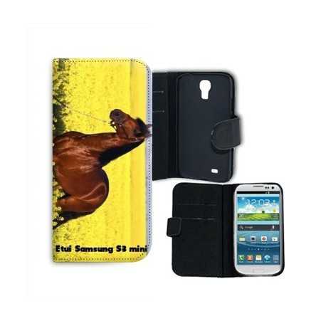 Etuis Cuir PERSONNALISES pour SAMSUNG GALAXY S3 MINI