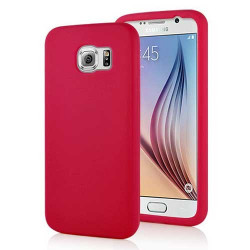 Coque souple SILICONE rouge pour Samsung Galaxy S6