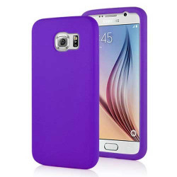 Coque souple SILICONE mauve pour Samsung Galaxy S6