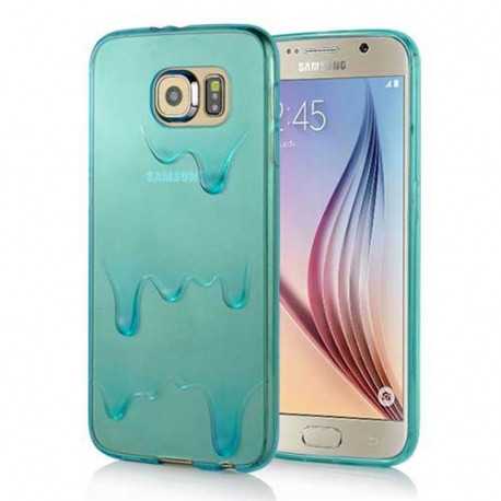 Coque souple CREAM bleue pour Samsung Galaxy S6