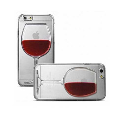 Coque CRYSTAL VERRE DE VIN en relief pour iPhone 6 et iPhone 6S