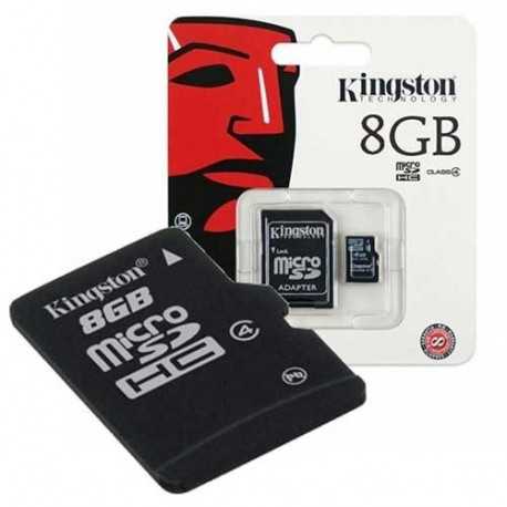 KINGSTON Carte mémoire micro SD 8 Go Classe 4 Garantie a vie