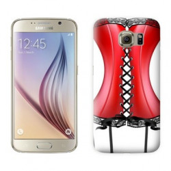 Coque corset rouge pour Samsung Galaxy S7