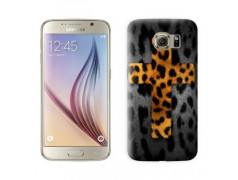 Coque croix leopard pour Samsung Galaxy S7