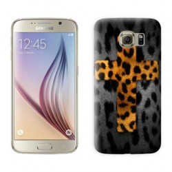 Coque croix leopard pour Samsung Galaxy S7