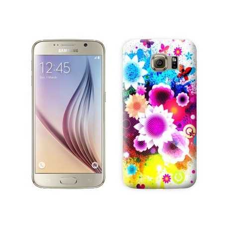 Coque fleurs 5 pour Samsung Galaxy S7