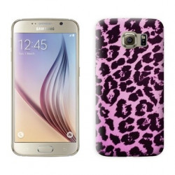 Coque Leopard mauve pour Samsung Galaxy S7