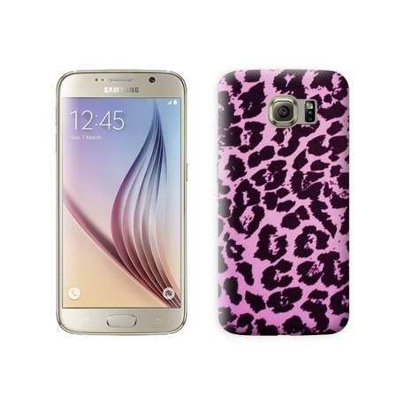 Coque Leopard mauve pour Samsung Galaxy S7