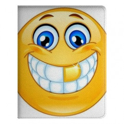 Etui cuir CRAZY SMILE pour IPAD mini 1 et Retina