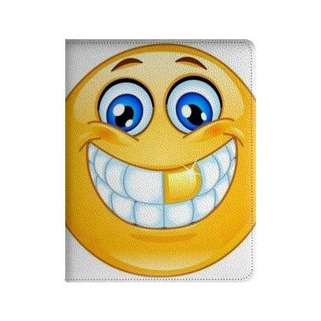 Etui cuir CRAZY SMILE pour IPAD mini 1 et Retina