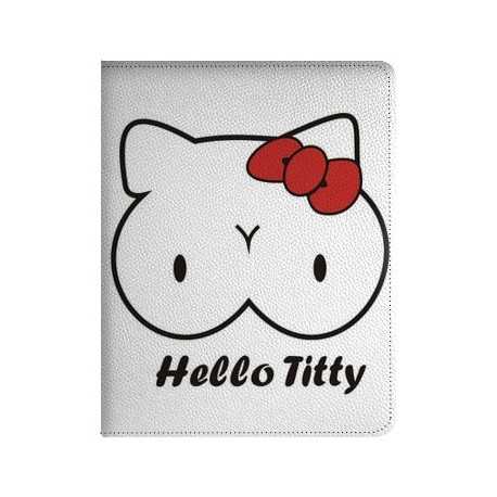 Etui cuir HELLO TITTTY pour IPAD mini 1 et Retina