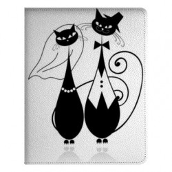 Etui cuir PAIR OF CATS pour IPAD mini 1 et Retina