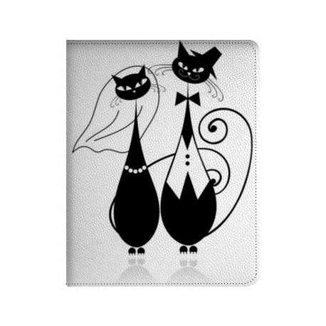 Etui cuir PAIR OF CATS pour IPAD mini 1 et Retina