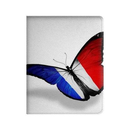 Etui cuir PAPILLON FRANCAIS pour IPAD mini 1 et Retina