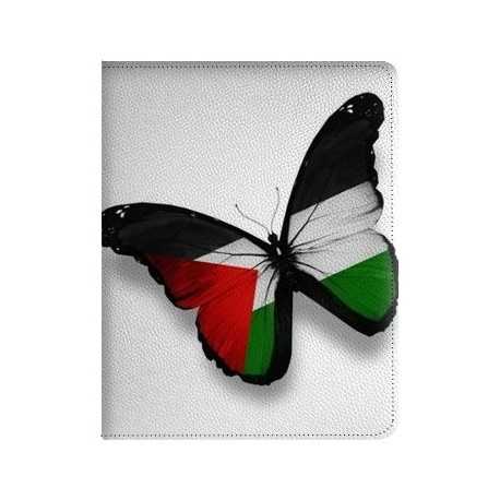 Etui cuir PAPILLON PALESTINE pour IPAD mini 1 et Retina