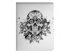 Etui cuir SKULL AND ROSES pour IPAD mini 1 et Retina