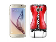Coque corset rouge  pour Samsung Galaxy S7 EDGE