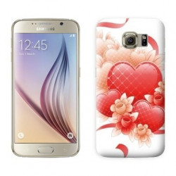 Coque coeur ruban pour Samsung Galaxy S7 EDGE