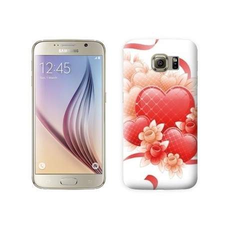Coque coeur ruban pour Samsung Galaxy S7 EDGE