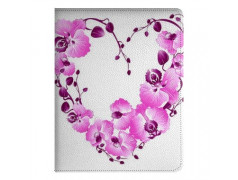 Etui cuir COEUR FLEURS pour IPAD mini 2